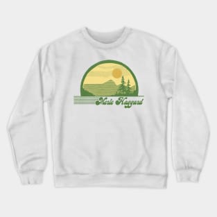 Merle Haggard / Retro Style Country Fan Design Crewneck Sweatshirt